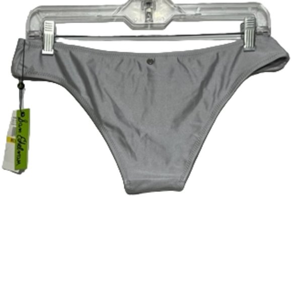 SAM EDELMAN Cheeky Silver Hipster Bikini Bottom Size M NWT - Picture 2 of 13